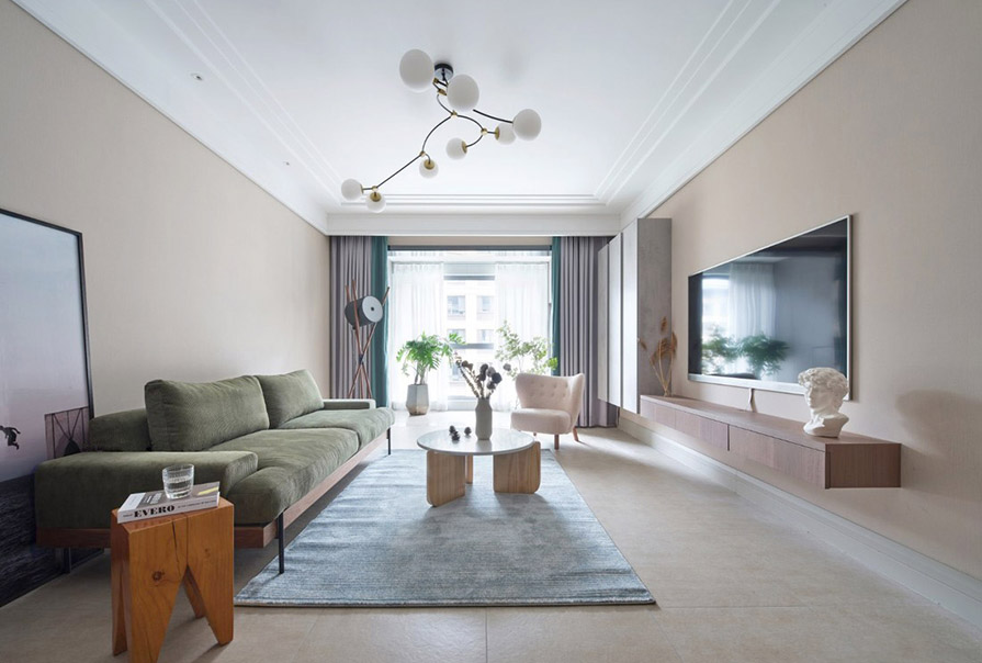 大包裝修，幾種訣竅讓背陰的客廳亮起來