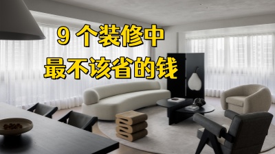 裝修該省省該花花，有些地方真別太摳了！