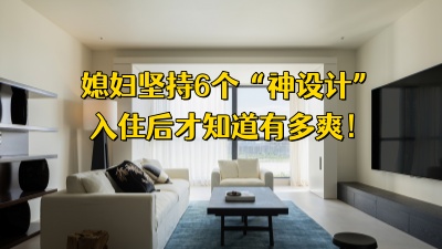 媳婦堅(jiān)持的6個(gè)“神設(shè)計(jì)”，入住后才懂有多爽！