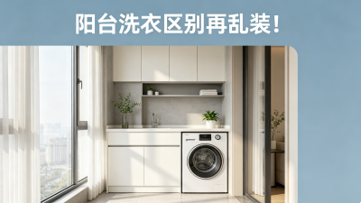 陽臺洗衣區(qū)別再亂裝了！這4種尺寸布局總有一款適合你！
