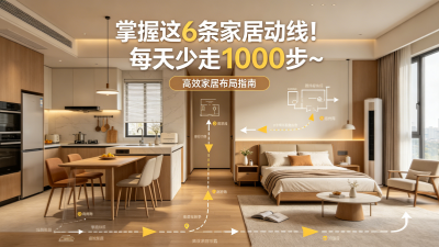 掌握這6條家居動線！每天少走1000步~