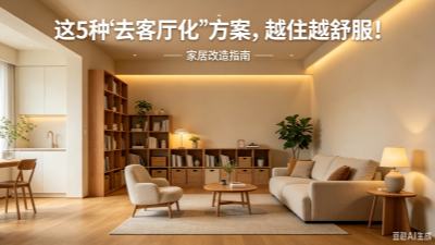 客廳別再只放沙發(fā)了！這5種“去客廳化”方案，越住越舒服！