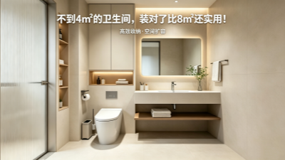 不到4㎡的衛(wèi)生間，裝對了比8㎡還實用！