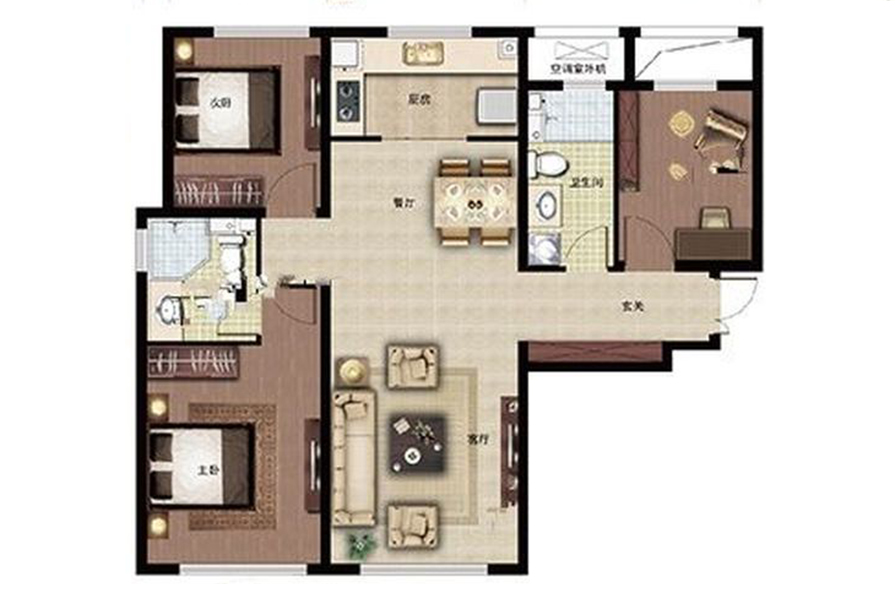 創(chuàng)之鴻新中式風格戶型圖