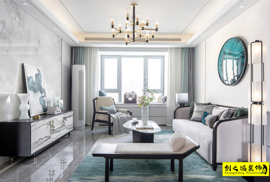 創(chuàng)之鴻新中式風格客廳