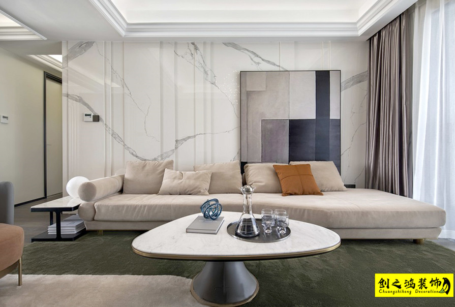 創(chuàng)之鴻現(xiàn)代簡(jiǎn)約風(fēng)格客廳 (1)