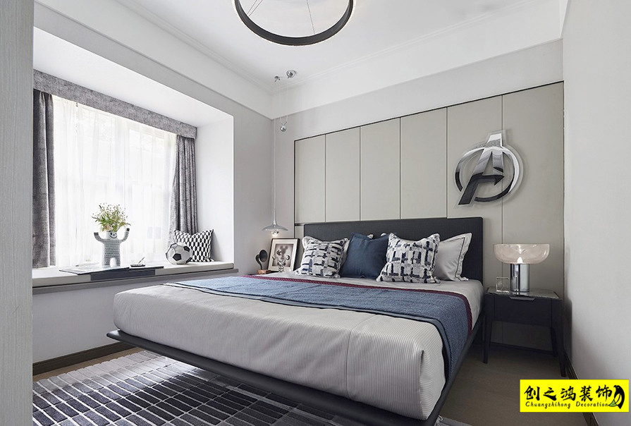創(chuàng)之鴻現(xiàn)代簡約風(fēng)格臥室、 (1)