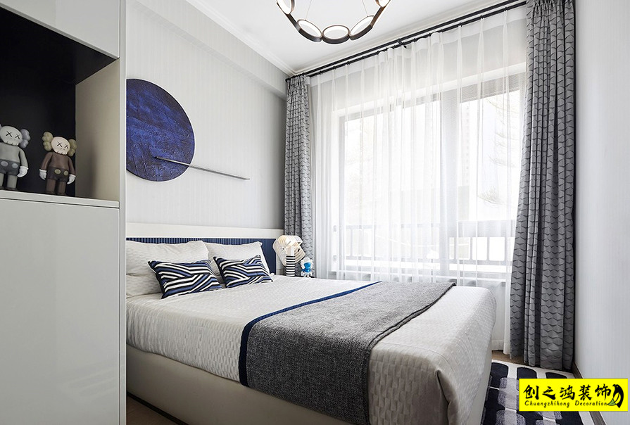 創(chuàng)之鴻現(xiàn)代簡約風(fēng)格臥室、 (5)
