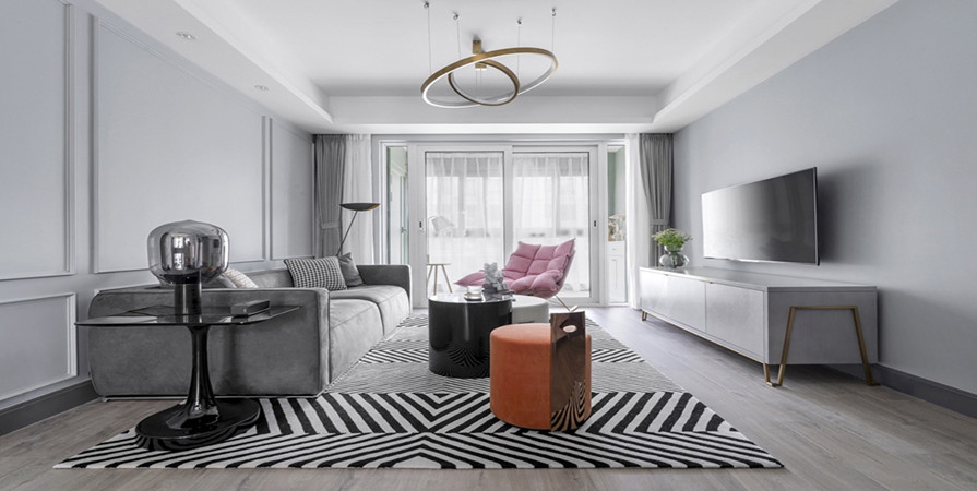 中駿云景臺88㎡現(xiàn)代簡約風格裝修案例