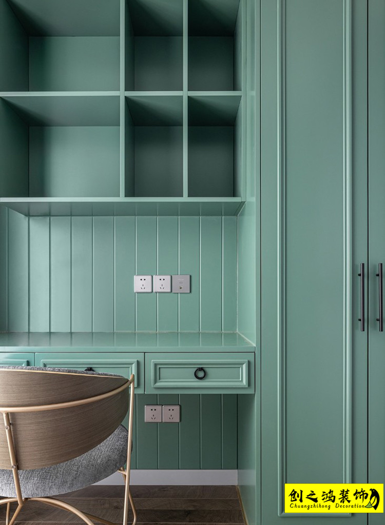 大包裝修天津裝修公司創(chuàng)之鴻書(shū)房