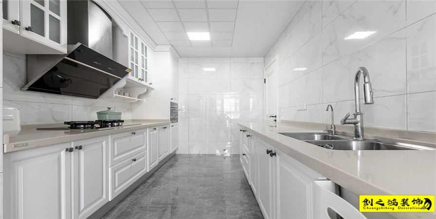 金地平山印190㎡美式輕奢風(fēng)格裝修案例