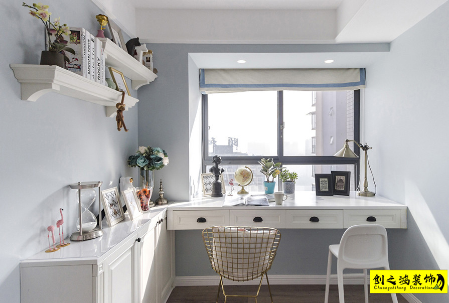 半包裝修二手房裝修天津裝修公司創(chuàng)之鴻書(shū)房