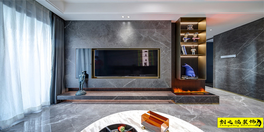 富力又一城131㎡現(xiàn)代簡約風(fēng)格裝修案例