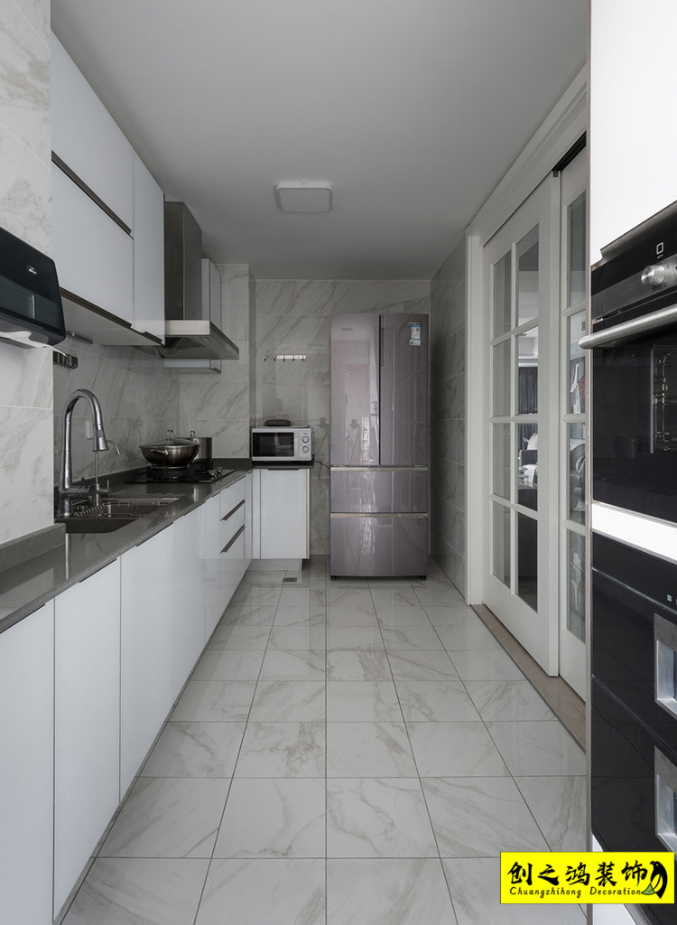 大包裝修新房裝修天津裝修公司創(chuàng)之鴻廚房