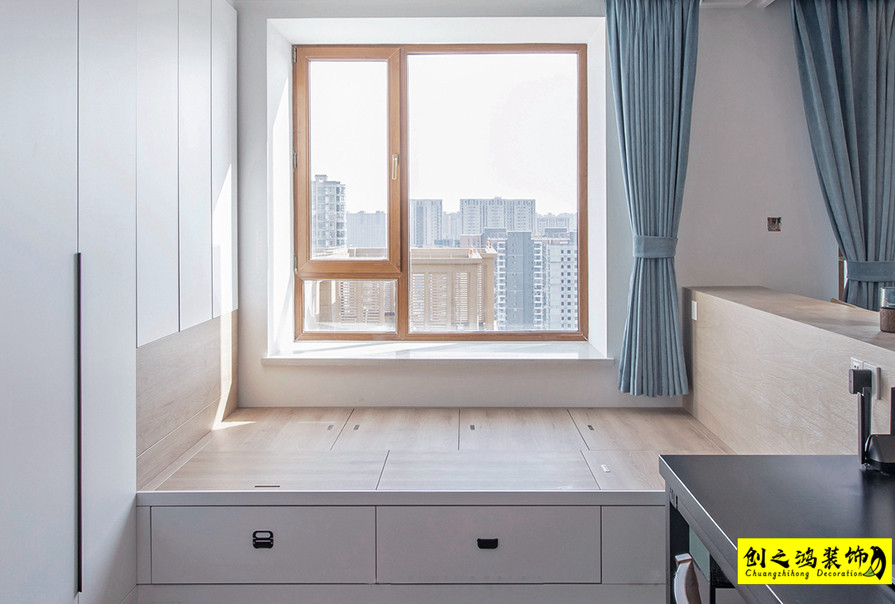 半包裝修二手房裝修天津裝修公司創(chuàng)之鴻裝飾書(shū)房 (3)