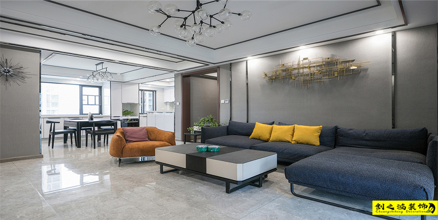 雅仕蘭庭154㎡現(xiàn)代簡(jiǎn)約風(fēng)格裝修案例