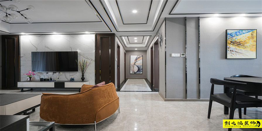 雅仕蘭庭154㎡現(xiàn)代簡(jiǎn)約風(fēng)格裝修案例