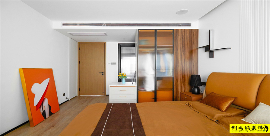 天房北寧公元129㎡現(xiàn)代簡約風格裝修案例