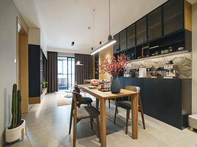 格調(diào)綺園104㎡現(xiàn)代簡約風格裝修案例