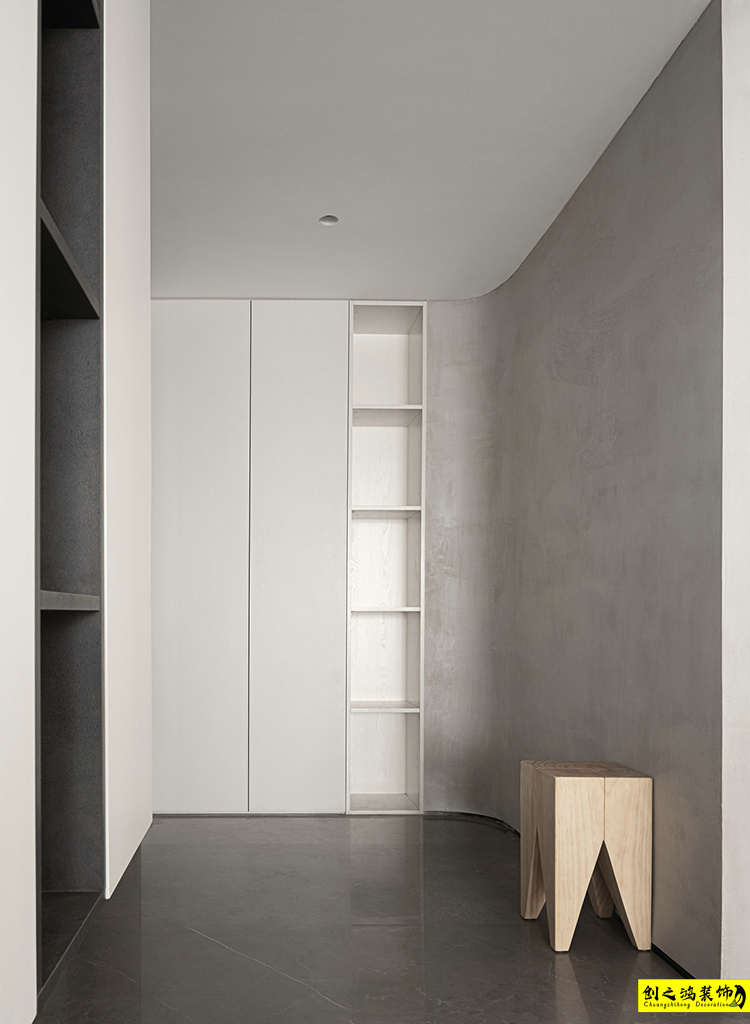 新房裝修半包裝修天津裝修公司創(chuàng)之鴻裝飾玄關