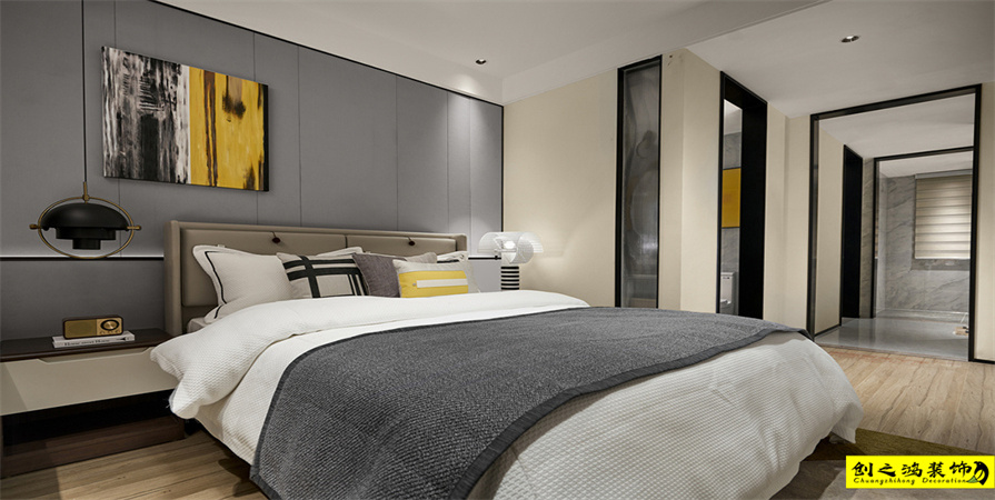 天房北寧公元96㎡現(xiàn)代簡約風(fēng)格裝修案例