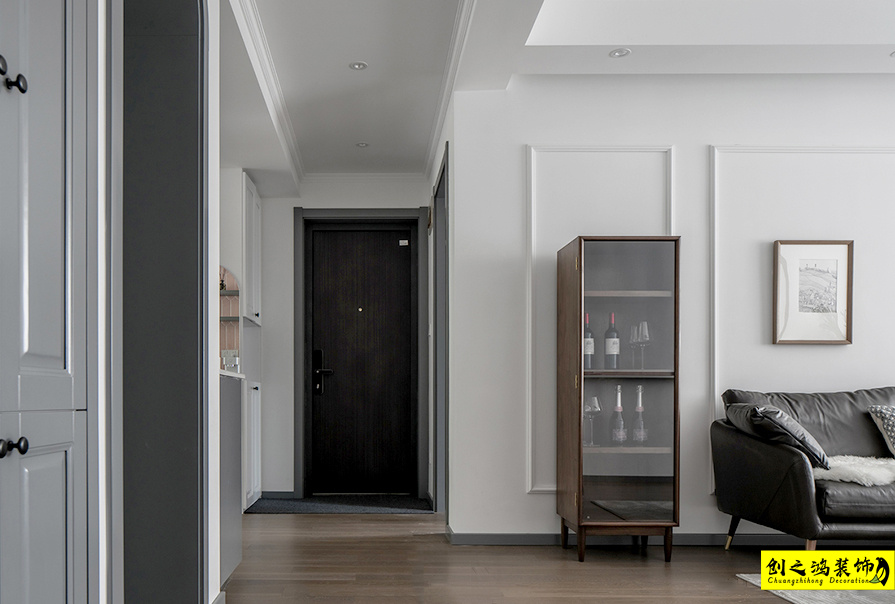 半包裝修大包裝修天津裝修公司創(chuàng)之鴻裝飾玄關