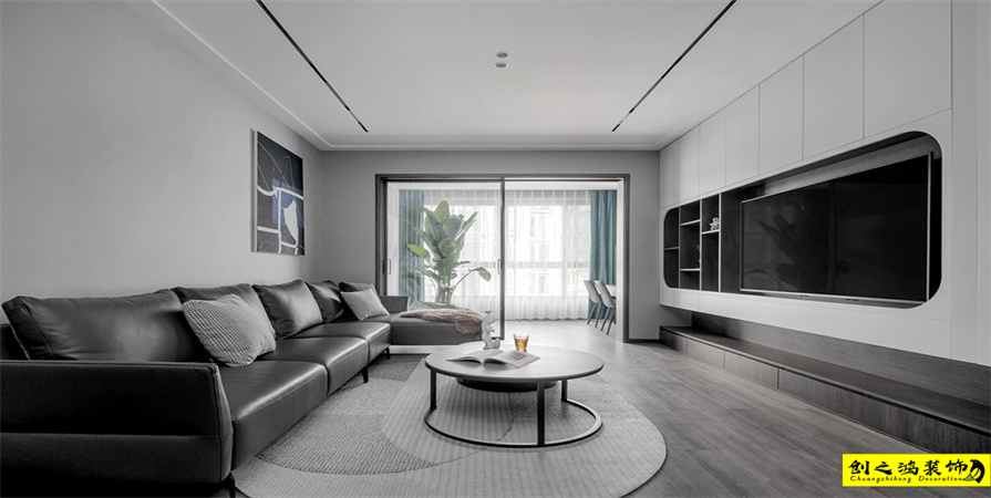 首創(chuàng)大河宸章127㎡現(xiàn)代簡約風格裝修案例