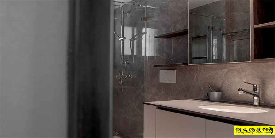 首創(chuàng)大河宸章127㎡現(xiàn)代簡約風格裝修案例