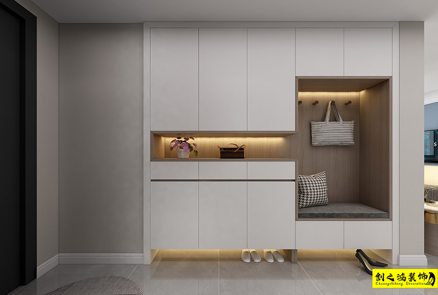 融創(chuàng)臻園128㎡現(xiàn)代簡約風(fēng)格裝修案例
