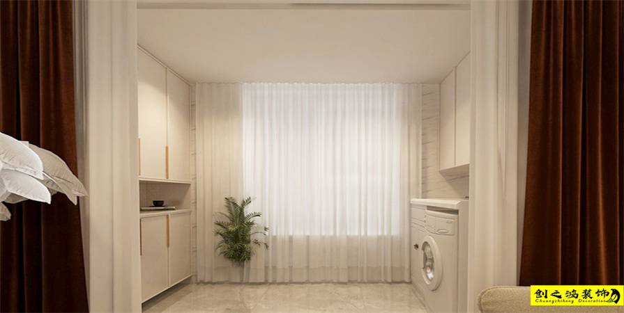 中海南開(kāi)郡89㎡混搭風(fēng)格裝修案例