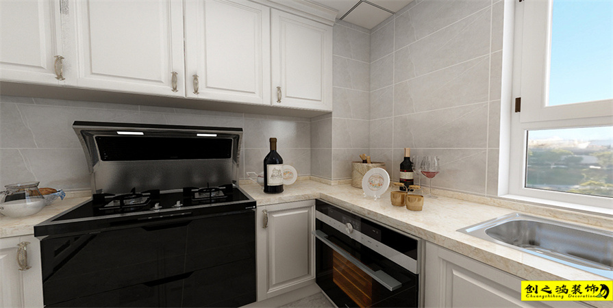 津門正榮府95㎡現(xiàn)代簡約風(fēng)格裝修案例