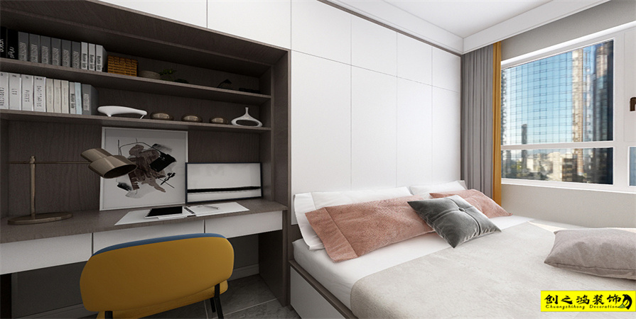 津門正榮府95㎡現(xiàn)代簡約風(fēng)格裝修案例