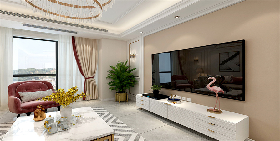 金僑宸公館120㎡現(xiàn)代簡(jiǎn)約風(fēng)格裝修案例