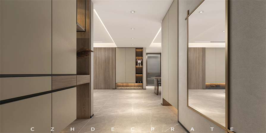 萬達水西臺122㎡現代輕奢風格原創(chuàng)裝修案例