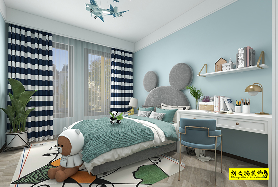 半灣半島160㎡原創(chuàng)輕奢風(fēng)格裝修案例