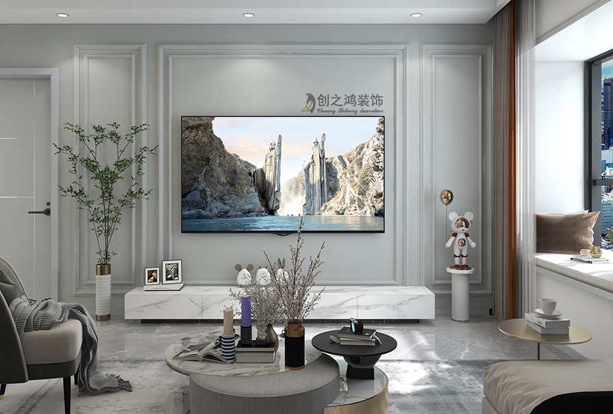 中駿宸景灣112㎡現(xiàn)代簡(jiǎn)約風(fēng)格裝修效果圖！
