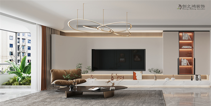 明華里105㎡輕奢風(fēng)格裝修效果圖！