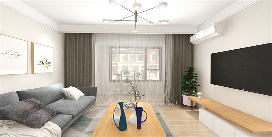 財(cái)富綠道丹庭85㎡風(fēng)格裝修效果圖！