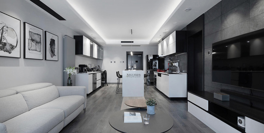 藝術(shù)公寓96㎡北歐風(fēng)格裝修實(shí)景圖！