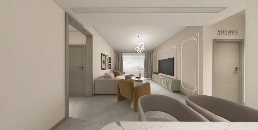 美的翰悅府130㎡現(xiàn)代輕奢風(fēng)格裝修效果圖！
