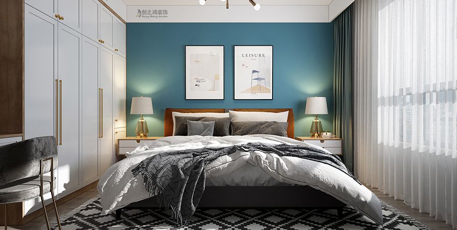 融創(chuàng)御園109㎡清新北歐風(fēng)格裝修實(shí)景圖！
