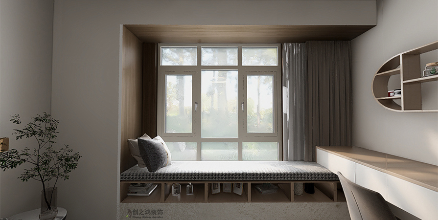 遠洋紅岸瀾山頤濱花園125㎡現(xiàn)代簡約風格案例