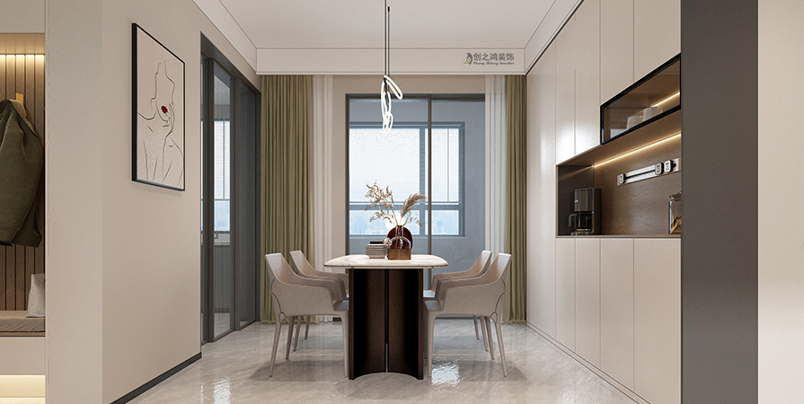 億城堂庭166㎡現(xiàn)代簡(jiǎn)約裝修實(shí)景圖！