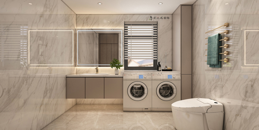 格調(diào)松間北里142㎡輕奢風格裝修實景圖