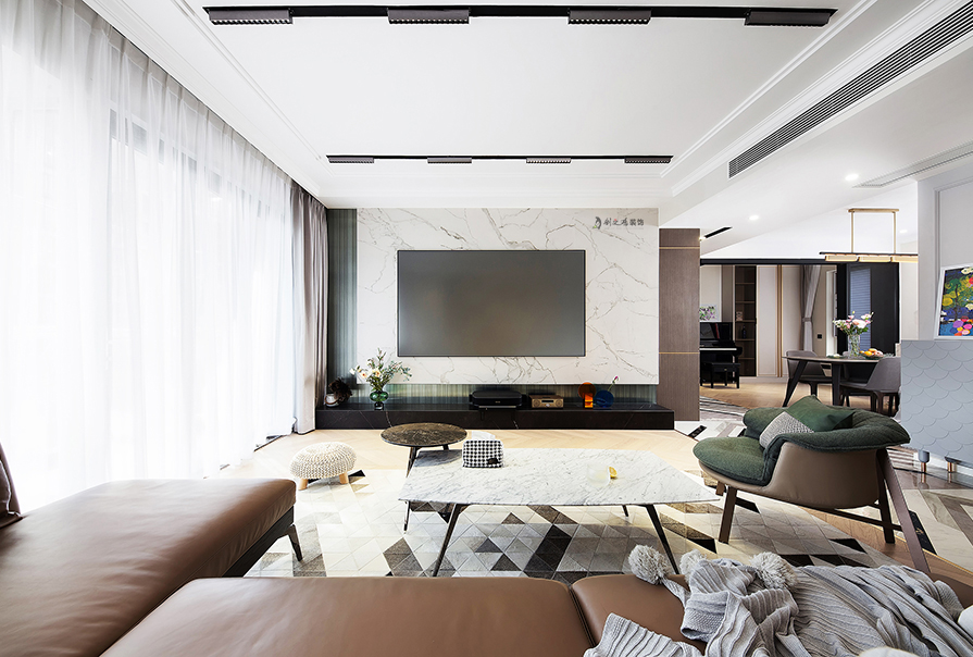 創(chuàng)之鴻裝飾客廳裝修實景圖