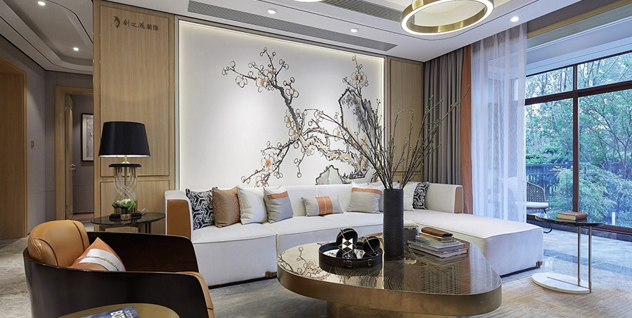 融創(chuàng)御園125㎡輕奢風格裝修案例