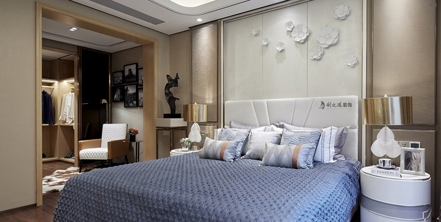 融創(chuàng)御園125㎡輕奢風格裝修案例
