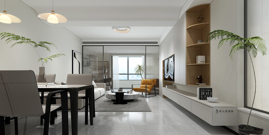 新泉大廈145㎡簡(jiǎn)約風(fēng)格裝修實(shí)景圖