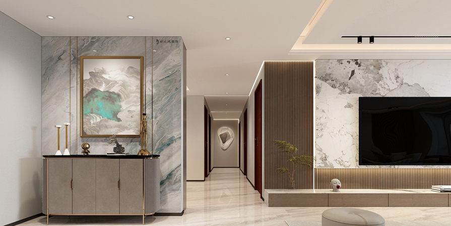 仁恒河濱花園200㎡簡約風(fēng)格裝修實(shí)景圖