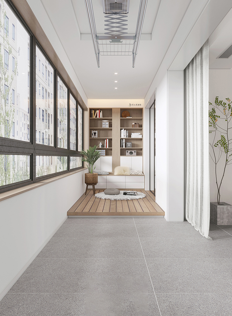 創(chuàng)之鴻裝飾陽臺(tái)裝修效果圖